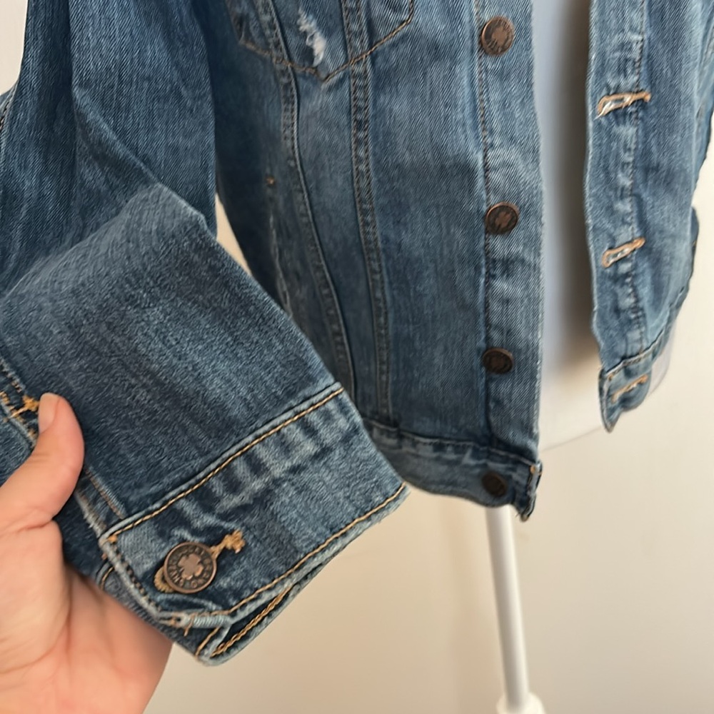Lucky Brand Blue the tomboy trucker Denim Jacket - Picture 3 of 8